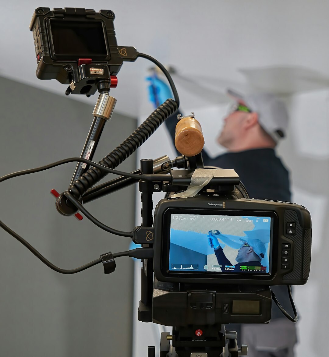 Studio portrait of a man camera operations lead